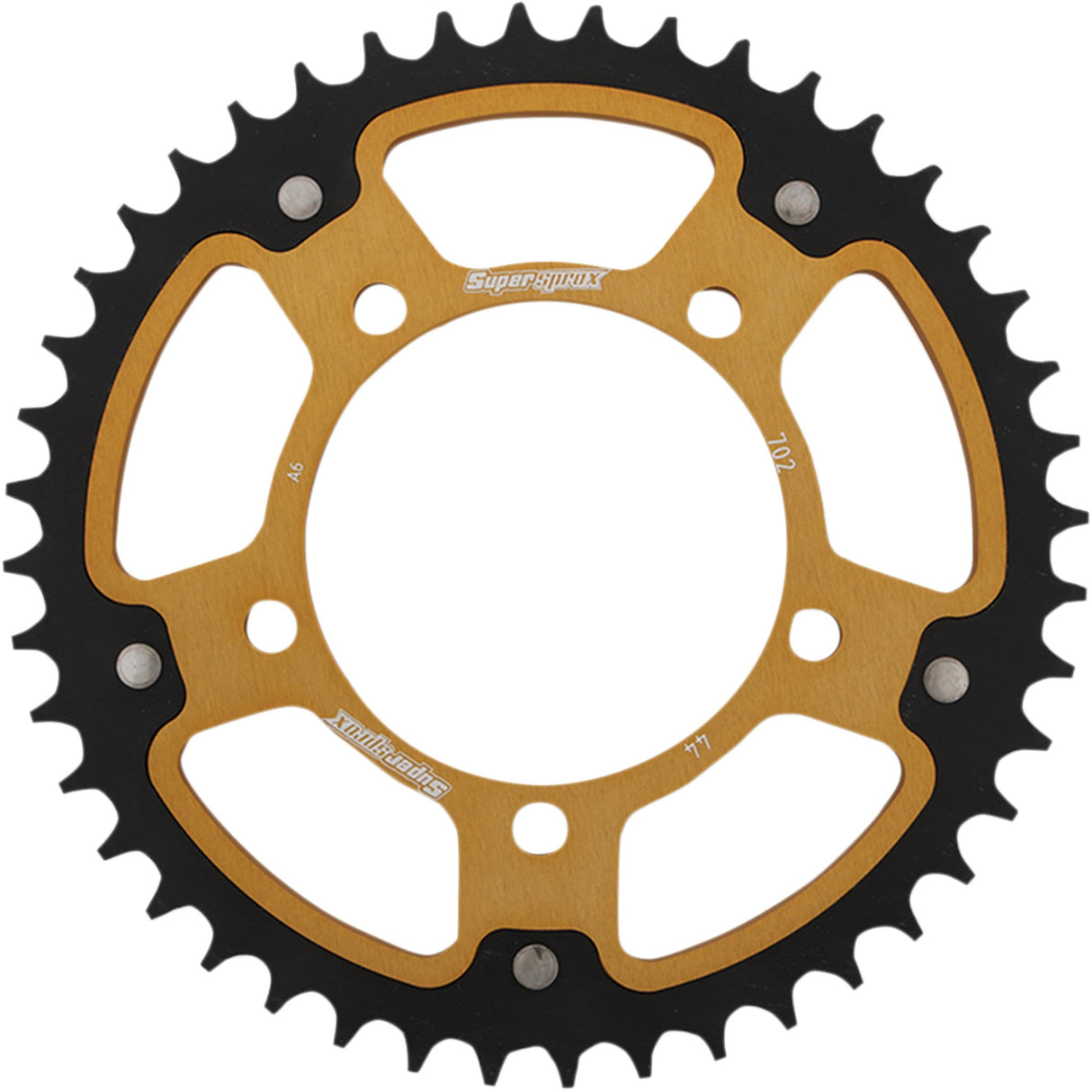 SUPERSPROX 1210-2019 RST-702-44-GLD Stealth Rear Sprocket 44 tooth - gold - aprilia
