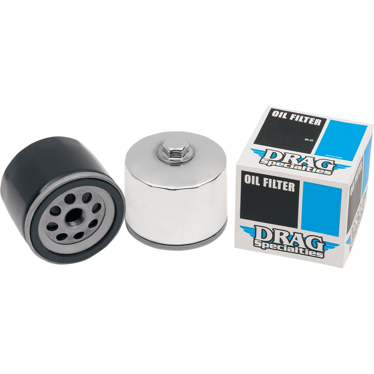 Drag Specialties Spin-On Oil Filter Black For Harley Motorcycles 1980-1985