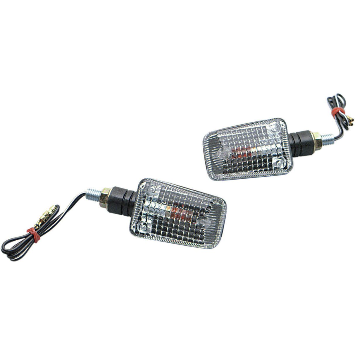 K&S TECHNOLOGIES 25-8110 25-8110 Universal Mini-Stalk Turn Signals — Marker Light DOT Marker Light - Ministalk - Black Clear