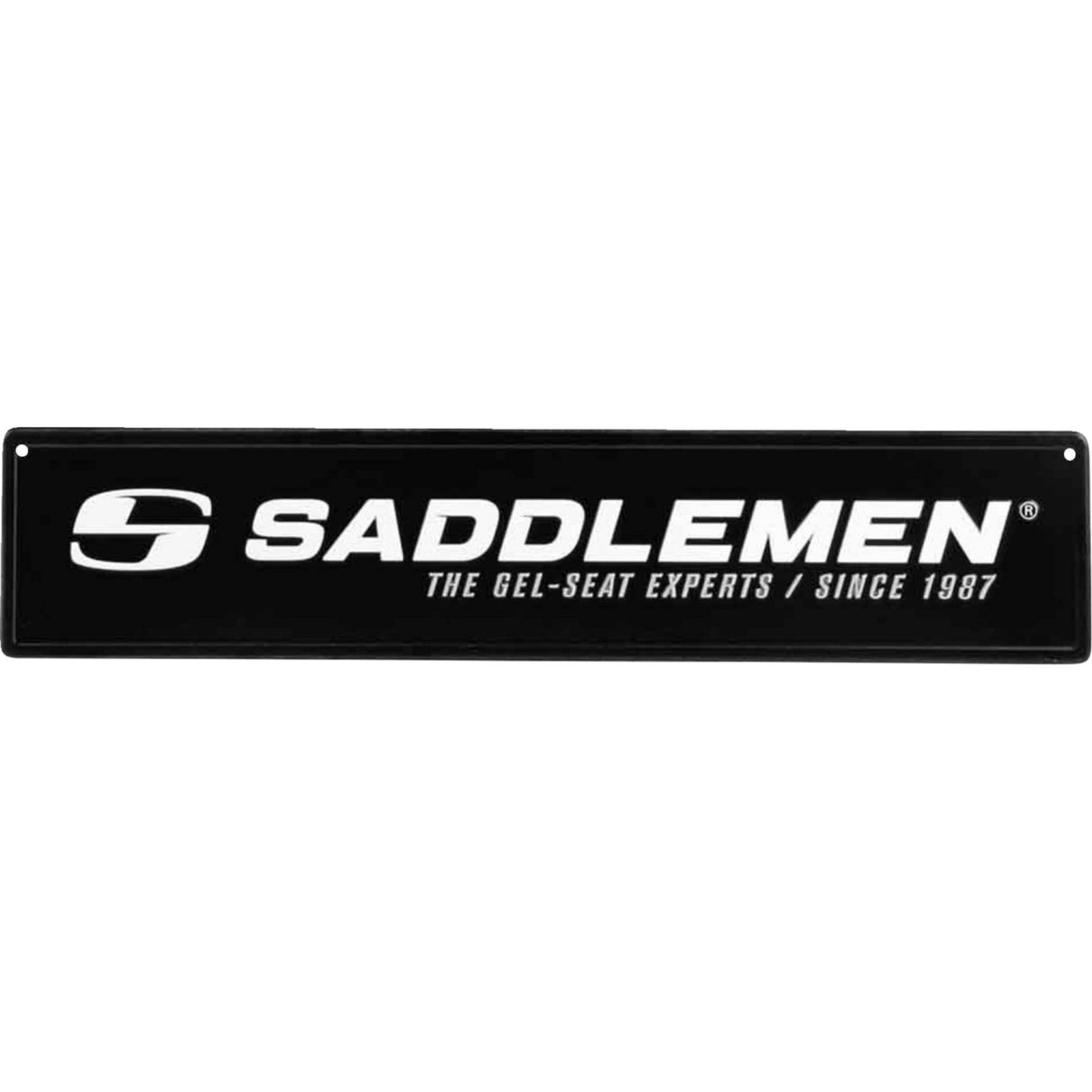 SADDLEMEN 9905-0257 15799 Branded Metal Sign Metal Sign - 24" x 5-1/2" - Black/White