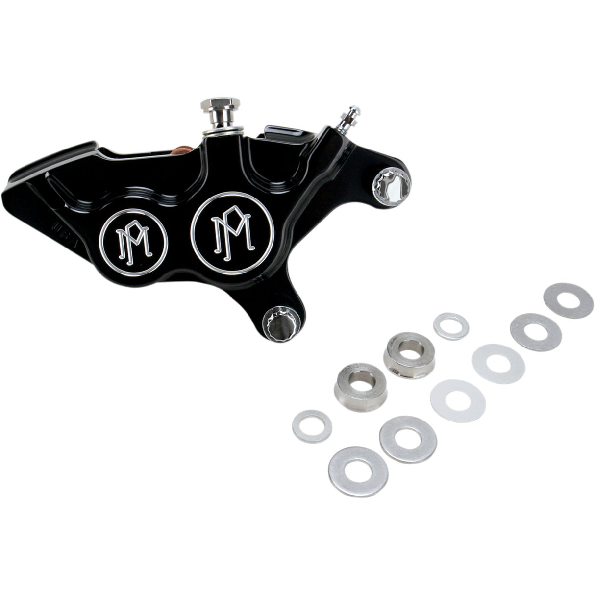 Performance Machine Brake Caliper Kit - 0053-2920-BM For Harley Motorcycles 2000-2017
