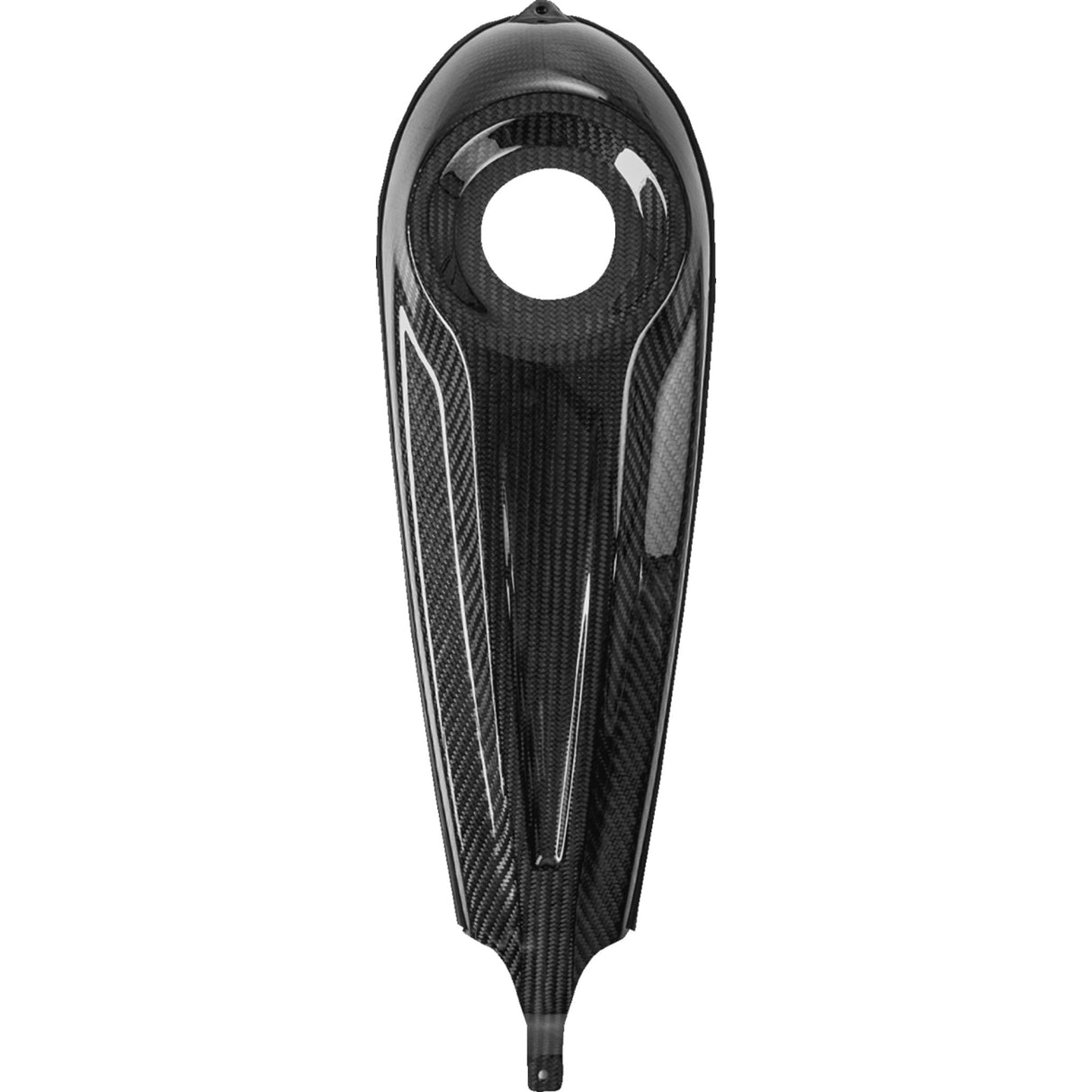 Saddlemen Carbon Fiber Dash Panel For Touring Models Center Fill Gloss - CF-808-07-001 For Harley Touring 2008-2024