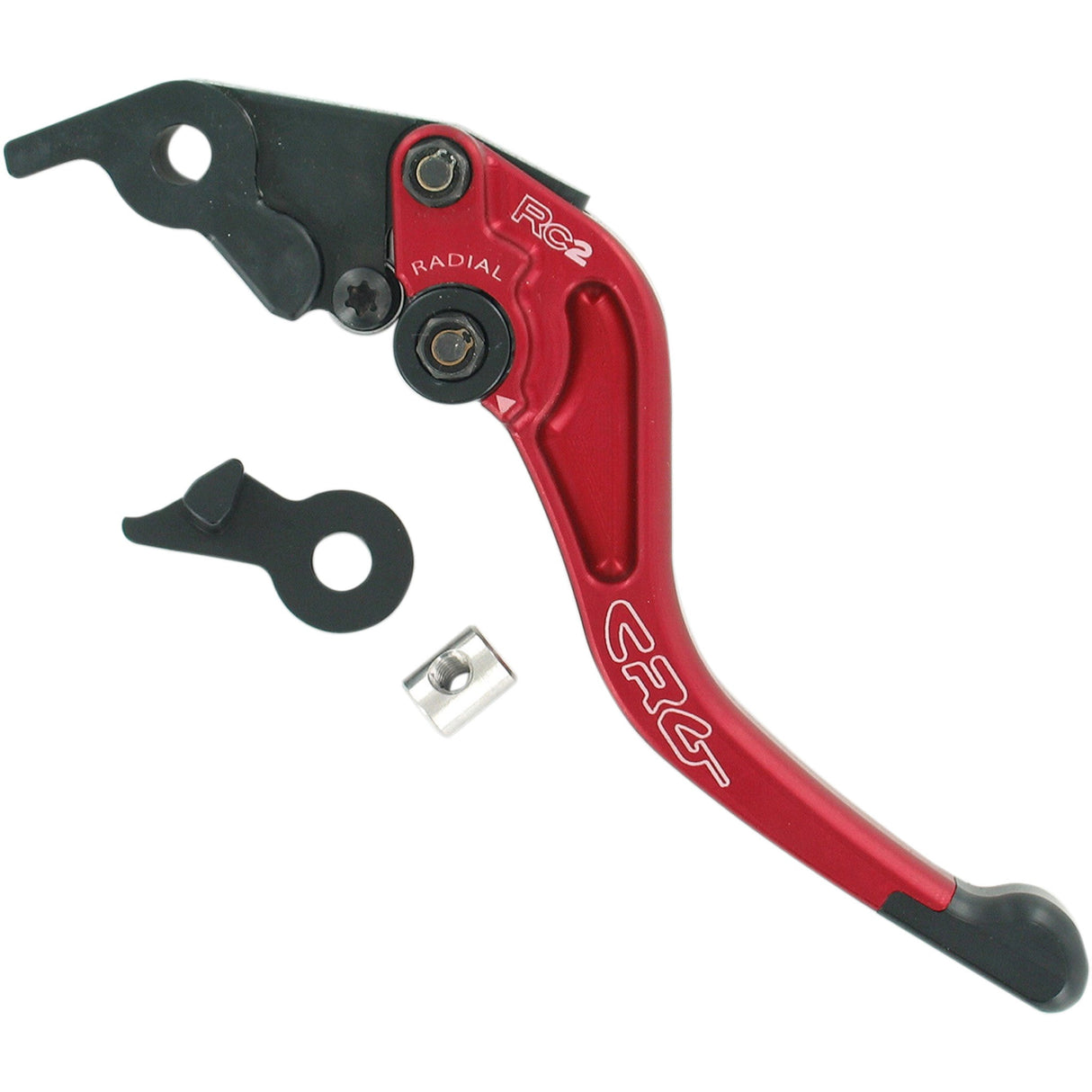 CRG RC2 Shorty Clutch Lever Red - 2RB-522-H-R For Ducati Motorcycles 2003-2020 | Aprilia 1000 Mille Factory 2004-2008