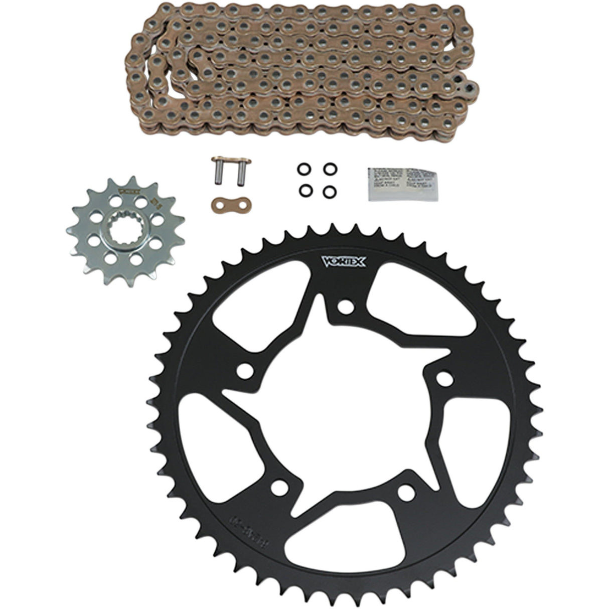 VORTEX 1230-1149 CKG6321 HFRS 520 Steel Chain Kit Steel Chain Kit - Gold - YamahaYZF-R6 - '99-'02