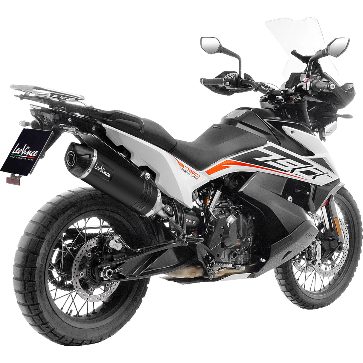 Leovince LV One Evo Muffler - 14414EBU For KTM 890 Adventure / 890 Adventure Rally / 890 2021-2024 | CFMOTO Ibex 800 2025-2026