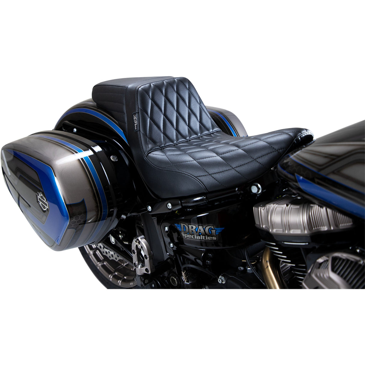 LePera Kickflip Seat — Diamond Black - LYR-590DM For Harley Softail 2018-2023