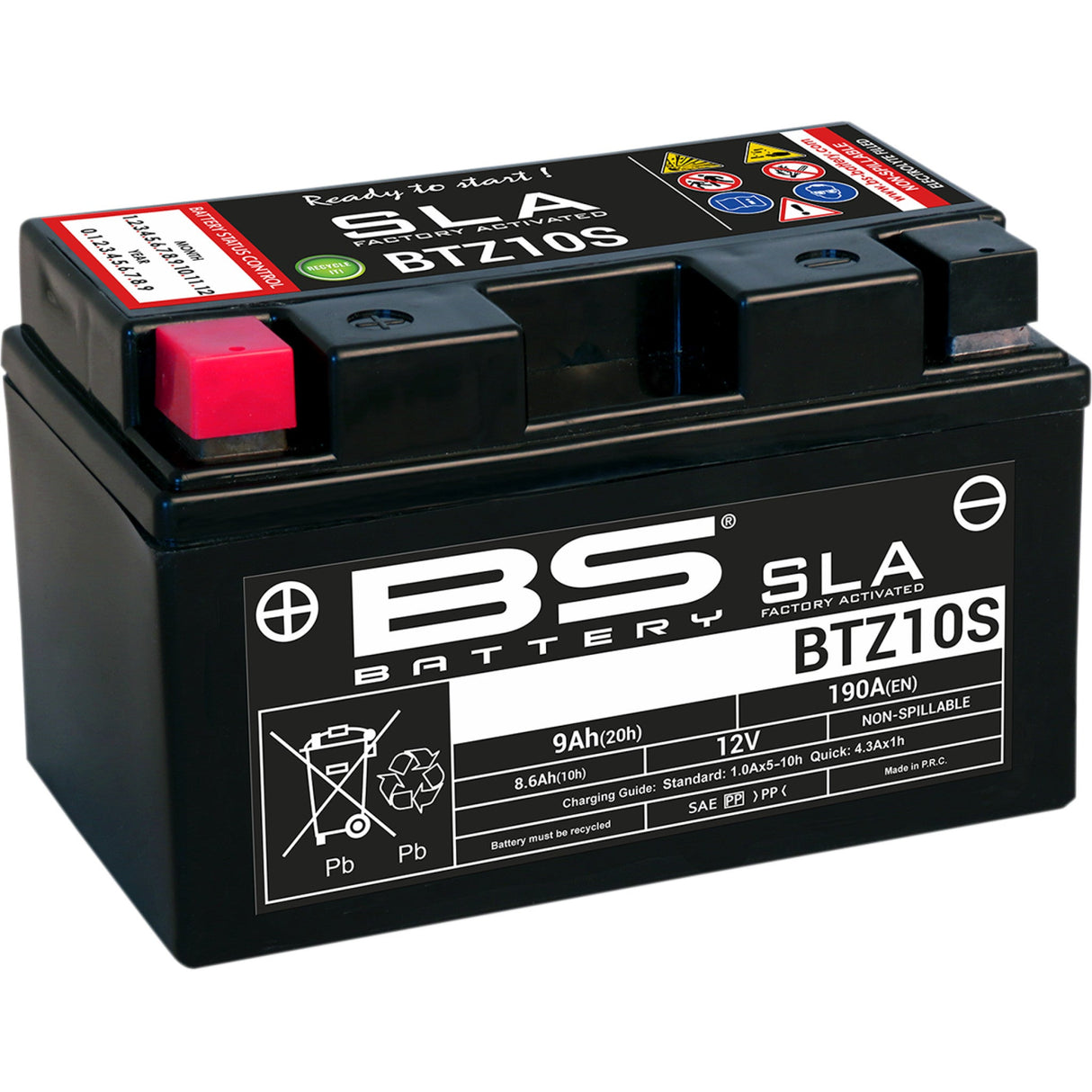 Bs Battery BTZ Battery - 300636-1 For MV Agusta Motorcycles 1999-2020 | KTM Motorcycles 2003-2021 | Suzuki 1000 / 1000R / 1000GX+ 2017-2022