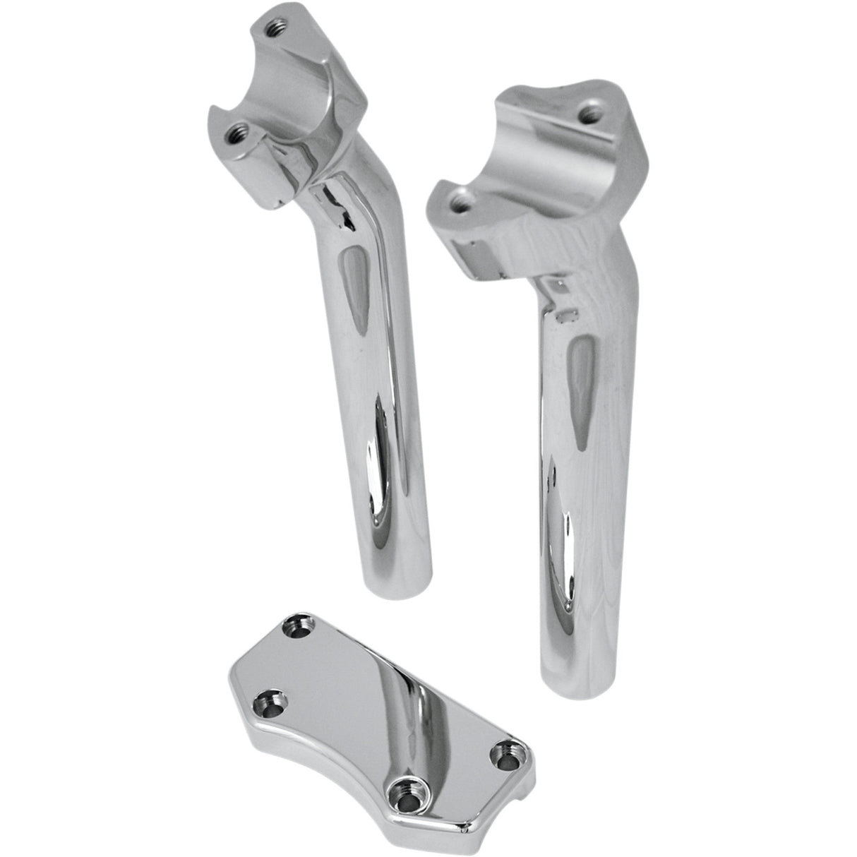 DRAG SPECIALTIES 0602-0594 Handlebar Riser & Top Clamp Kit 9-1/2" - buffalo - chrome