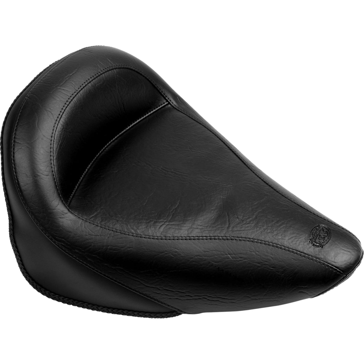 Mustang Solo Seat — Plain No Studs FL FX - 75086 For Harley Softail 2000-2007