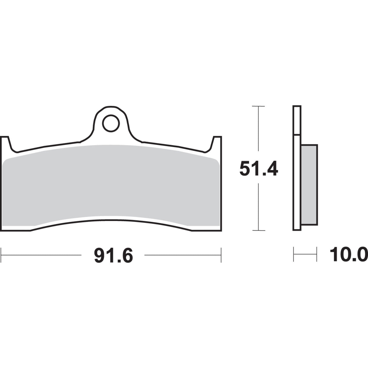 SBS 1721-1488 729HF HF Street Ceramic Organic Brake Pads HF Brake Pads - YZF 750