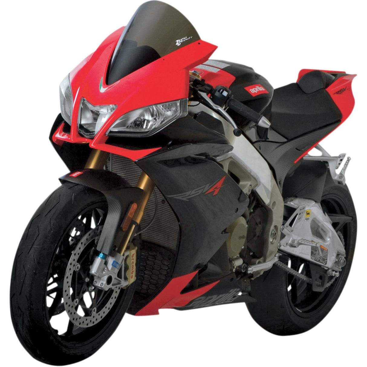 ZERO GRAVITY 2301-1485 24-973M-02 Corsa Windshield Corsa Windscreen - Smoke - RSV4 '09+