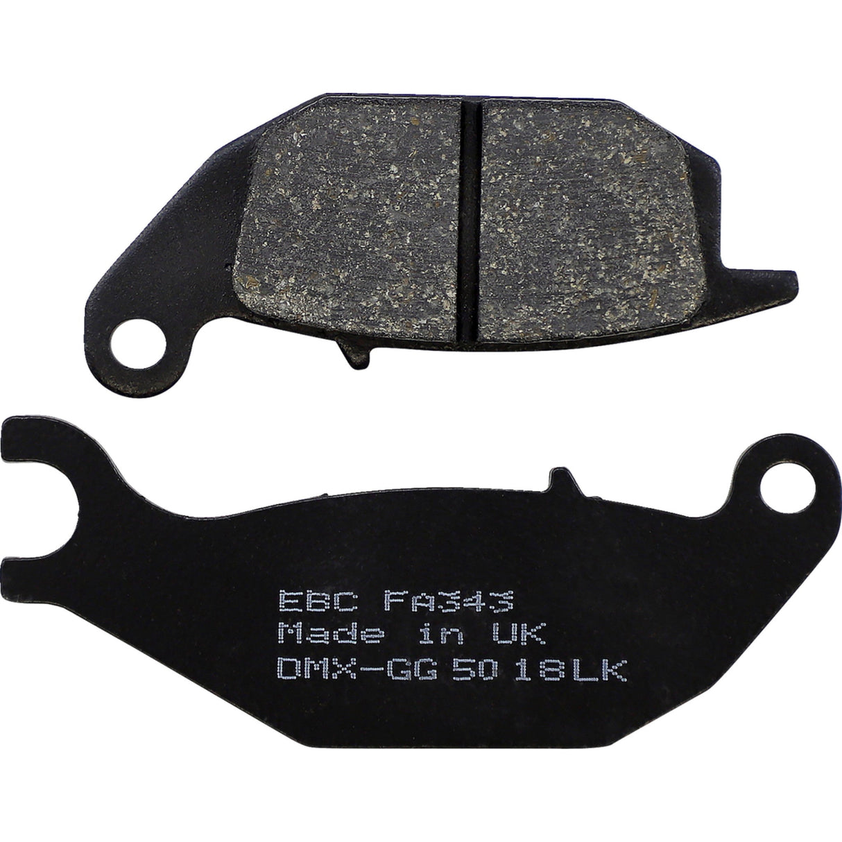 EBC 1722-0280 FA343 Organic Base "FA" Brake Pads Organic Brake Pad