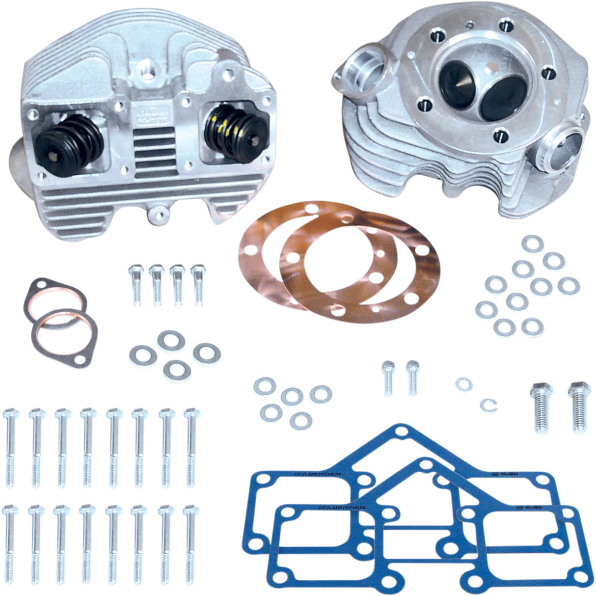S&S Cycle Super Stock® Cylinder Head Kit Single Plug O-Ring Style Big Twin - 90-1497 For Harley Electra Glide / Touring / Super / Low 1966-1980