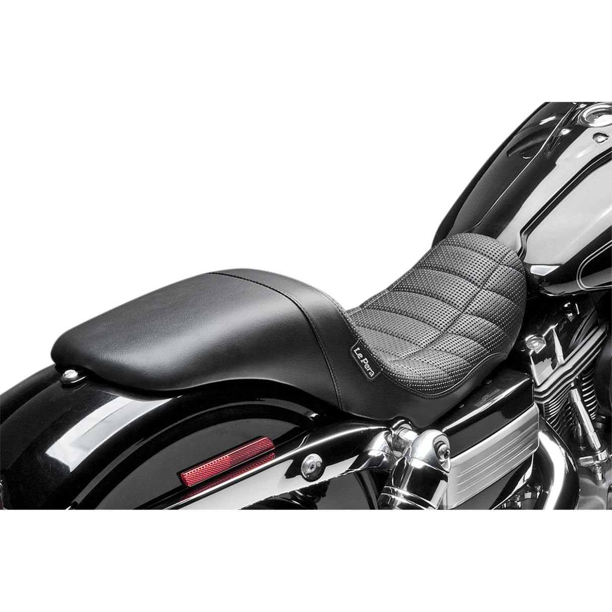 LePera Daytona Sport Seat Flat Track Stitch Black - LK-512TRKPT For Harley Motorcycles 2006-2017