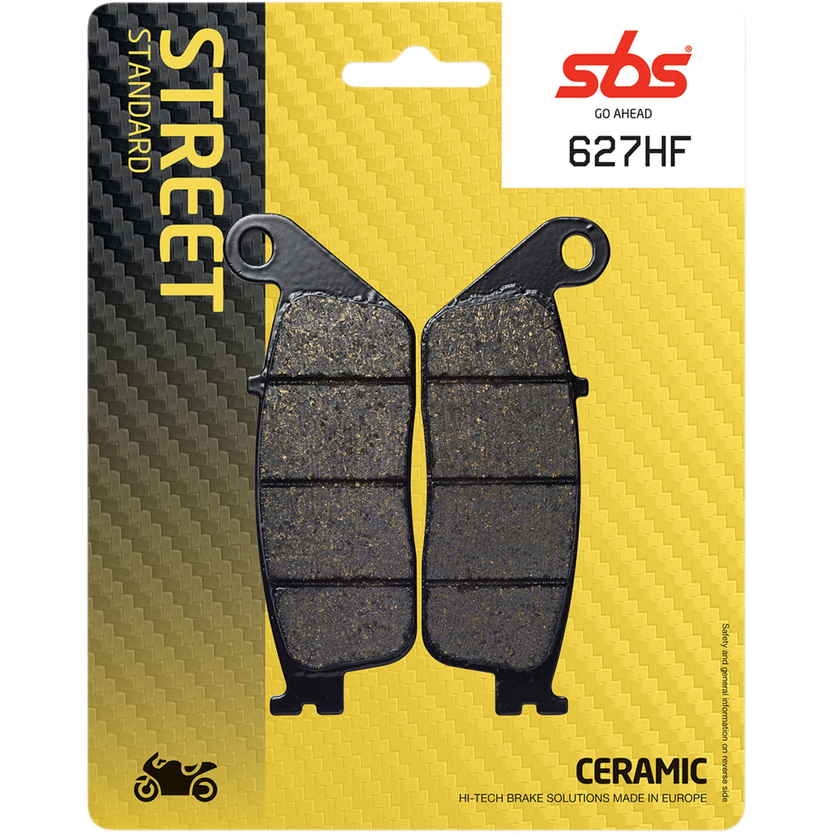 Sbs Brake Pad - 627HF For Triumph Motorcycles 1996-2024 | Honda Motorcycles 1986-2018 | Suzuki Motorcycles 2013-2020 | Buell Blast 2000-2008