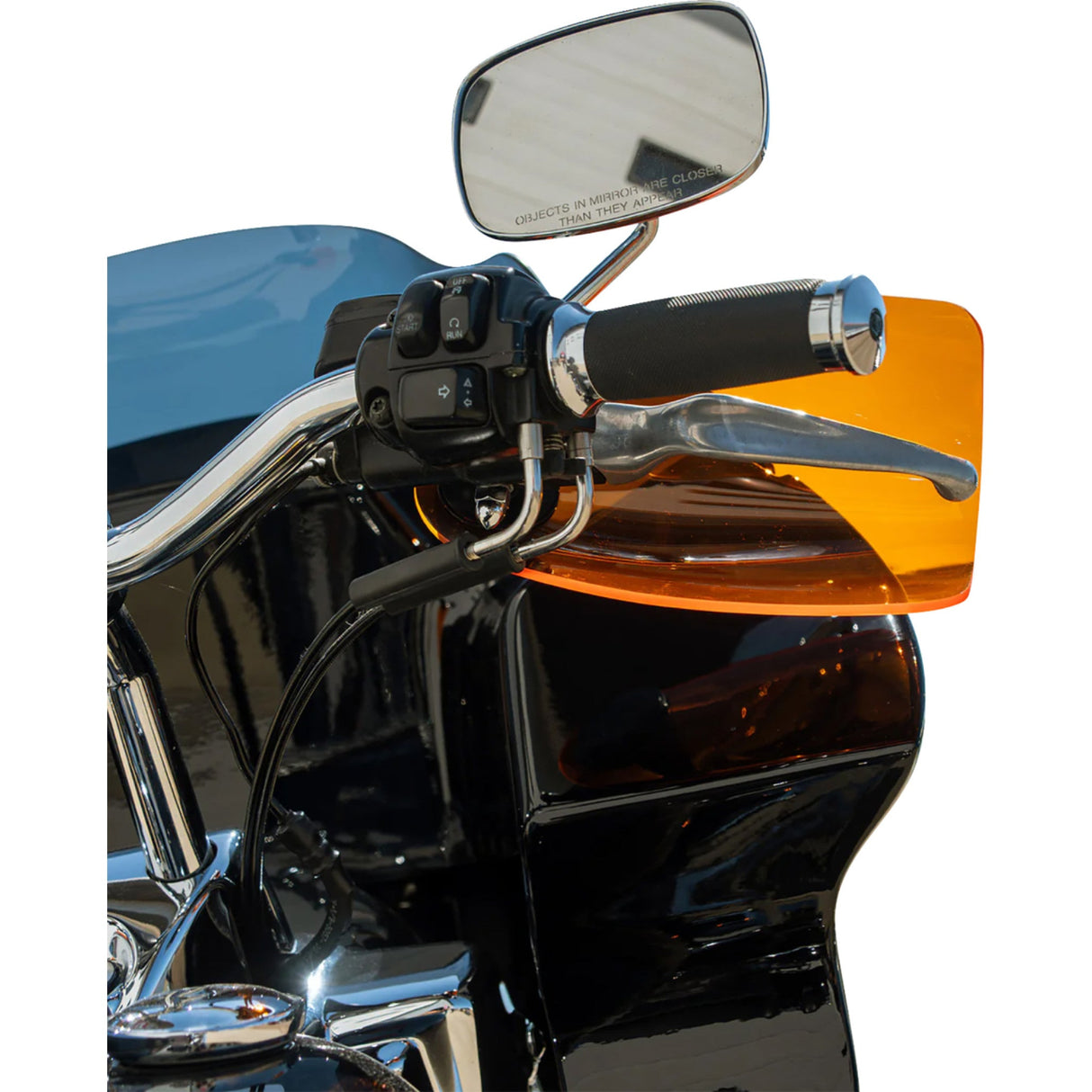 KLOCK WERKS 0635-2825 KWS-01-0130-CC Flare® Handguards harley-davidson cable clutch - orange