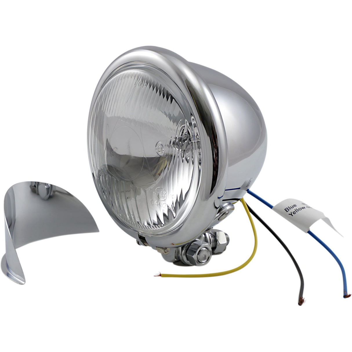 DRAG SPECIALTIES DS-280055 4-1/2" Spotlight with Visor 4 1/2" Spotlight with Visor H-3