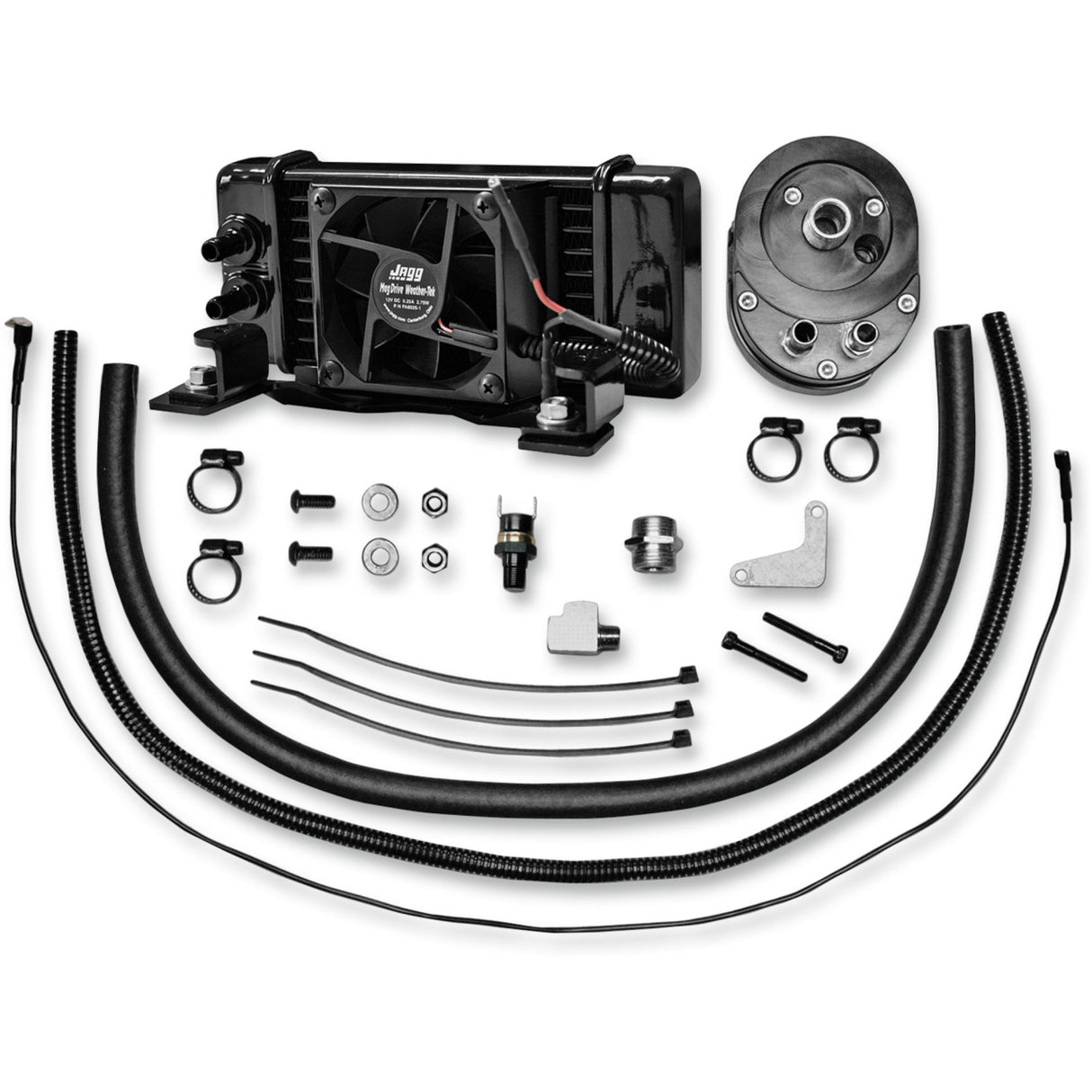 Jagg Oil Coolers Standard Oil Cooler - 751-FP2300-0323 For Harley Touring 1984-2008