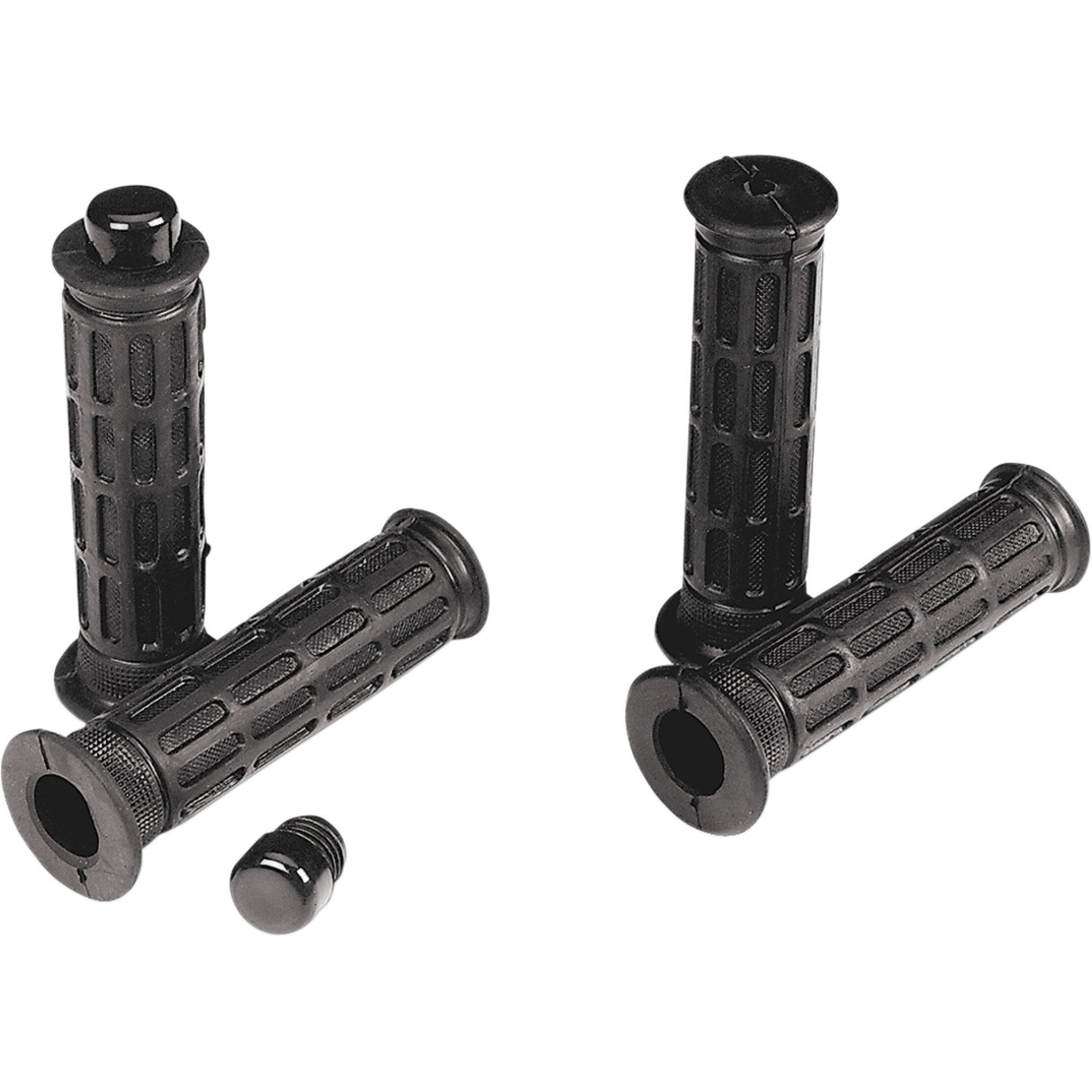 PARTS UNLIMITED 1806-10-002 Laser Street Grips Grips - Street - Closed Ends