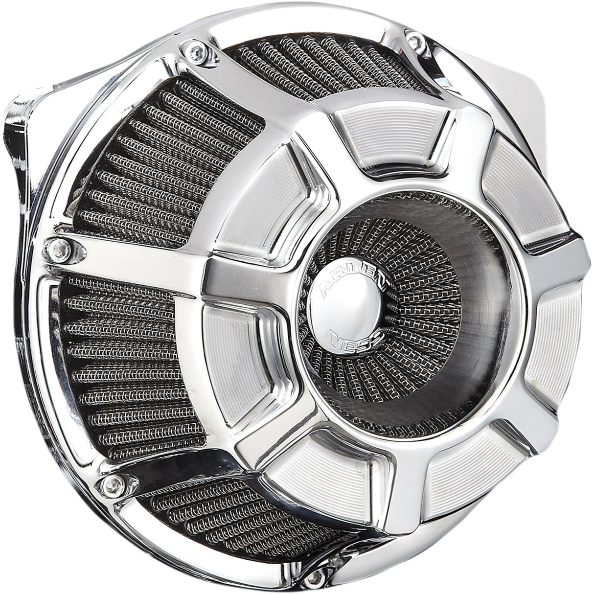 Arlen Ness Inverted Series Air Cleaner Kit — Beveled Chrome - 18-934 For Harley Motorcycles 1999-2017