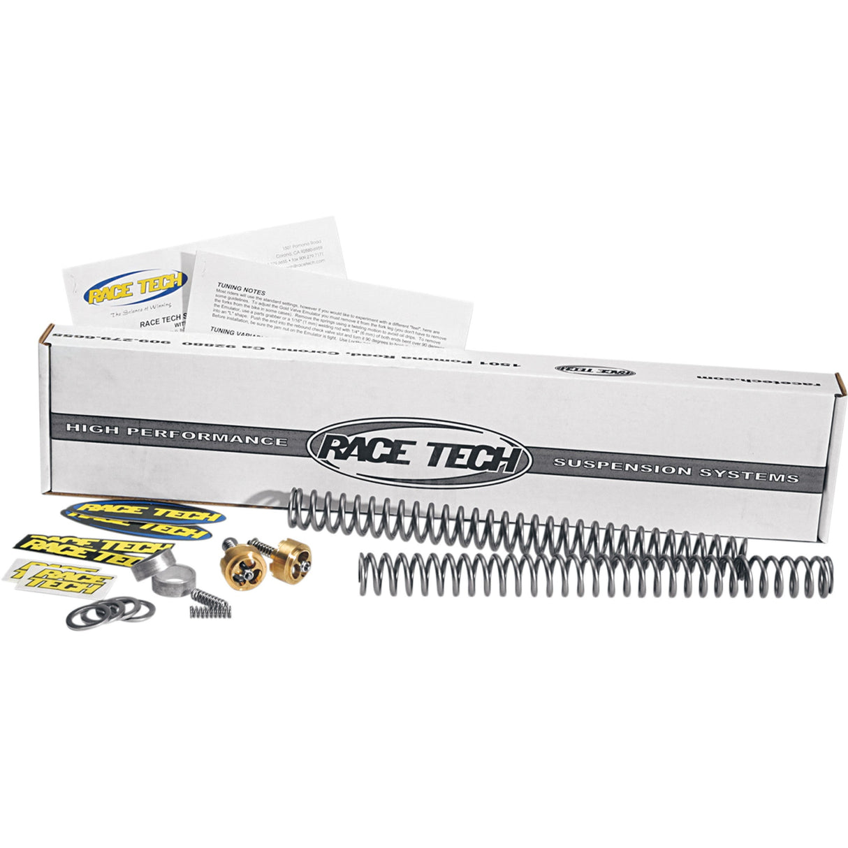 RACE TECH 0416-0011 FLEG S41095 Complete Front End Suspension Kit — Gold Valve Complete Front End Suspension Kit - 0.95 kg/mm Spring