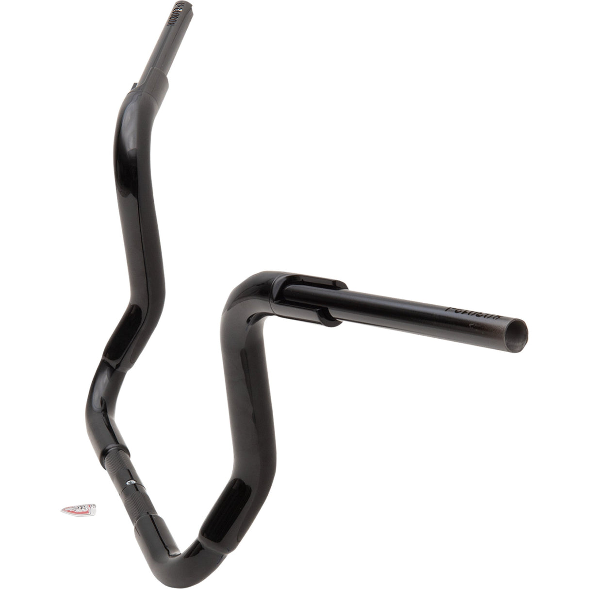 FAT Baggers INC. 1-1/2" EZ Install Rounded Top Handlebar 12" Black - 803012-B For Harley Touring 2014-2020