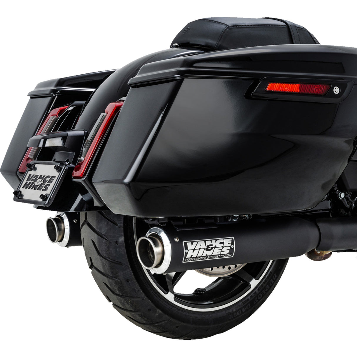 Vance & Hines Supersport Slip-On Mufflers Black Touring - 46721 For Harley Touring 2017-2026
