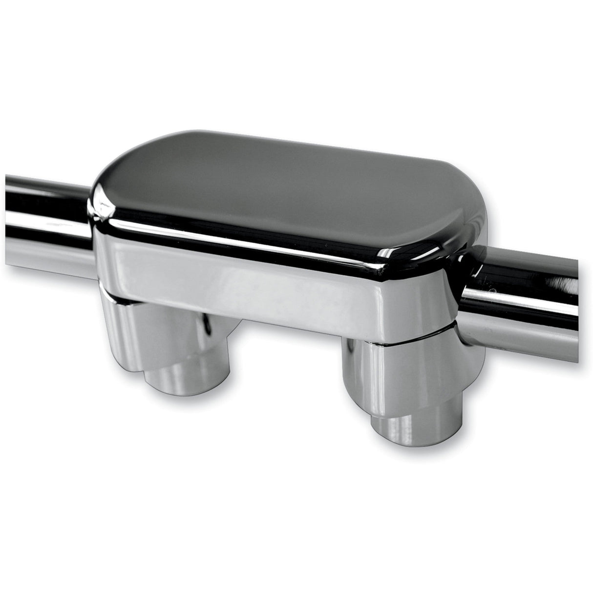 LA CHOPPERS 0602-0612 LA-7442-01 Solid Handlebar Riser & Top Clamp Kit - Risers - Solid Top - 1-1/2" - Chrome