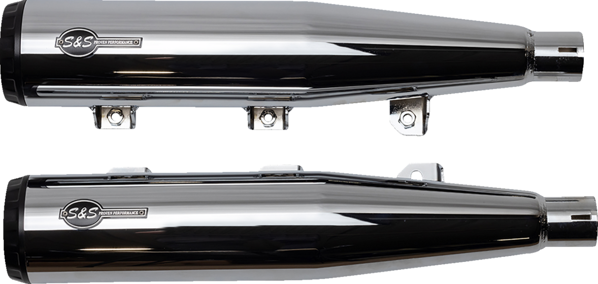 Grand National Slip-On Mufflers - Chrome - 50-State - 1811-4517