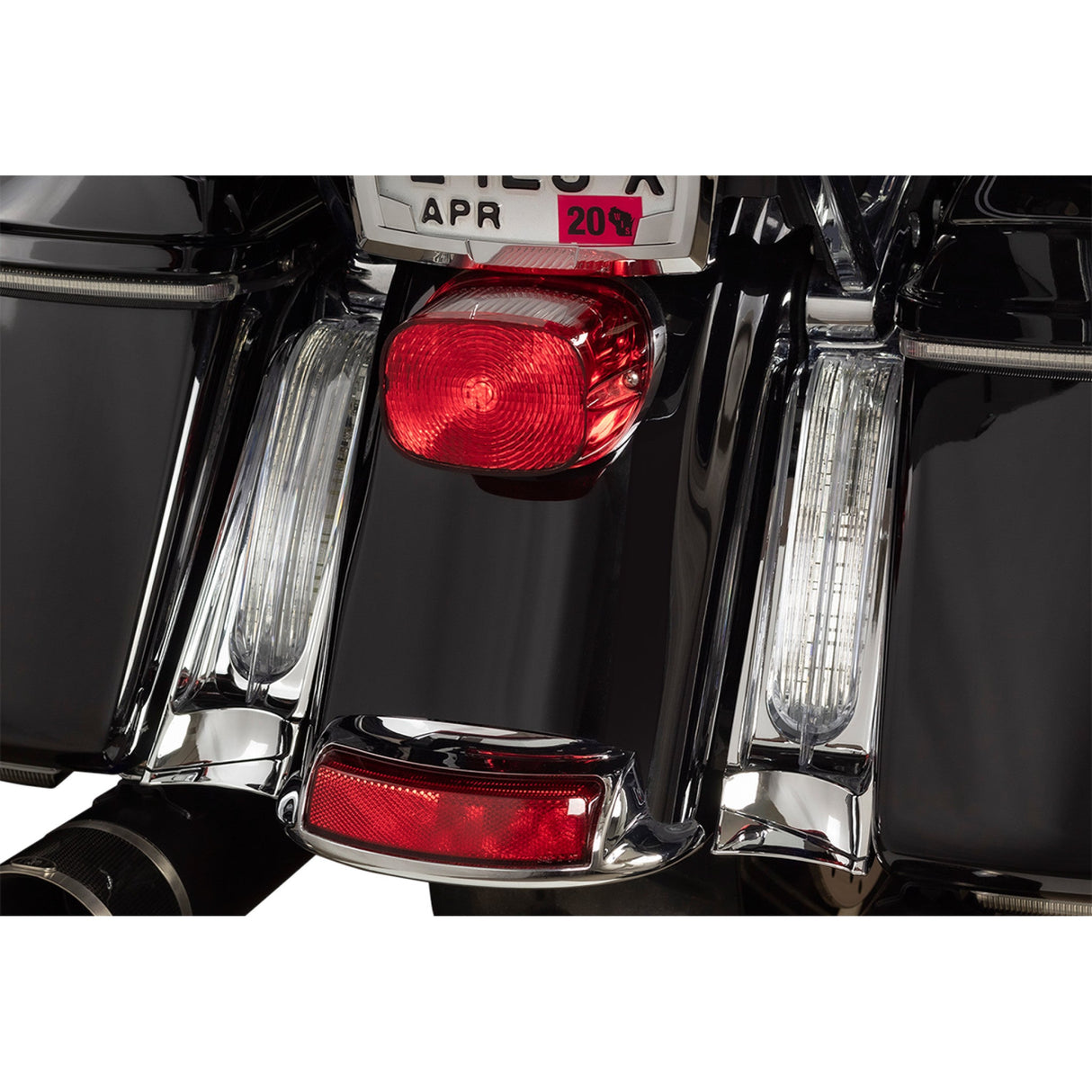 CIRO 2040-2670 40048 Filler Panel Lights - Clear Lens - Red LEDs - Chrome