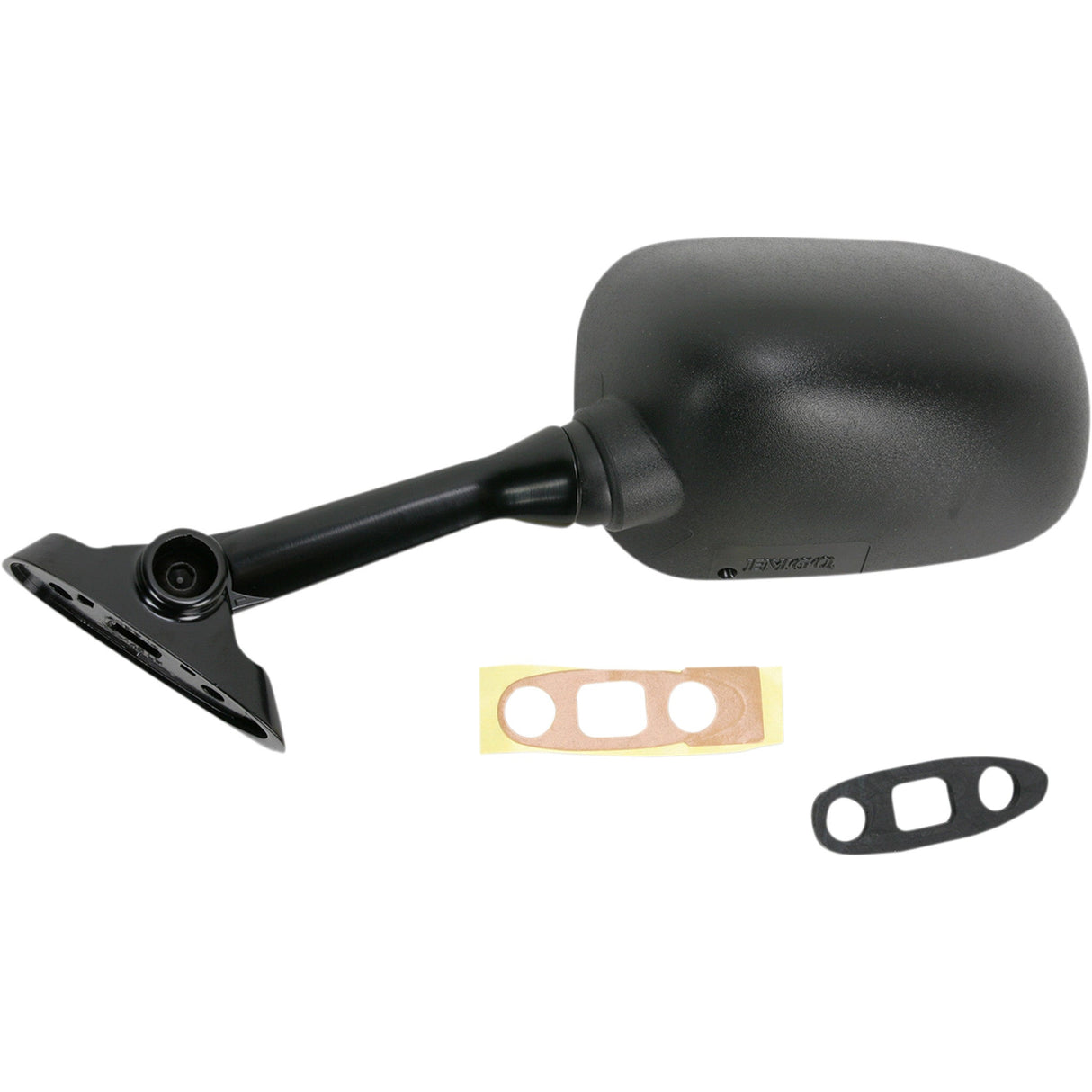 EMGO 20-69722 20-69722 OEM-Style Replacement Mirror Mirror - Side View - Oval - Black - Left