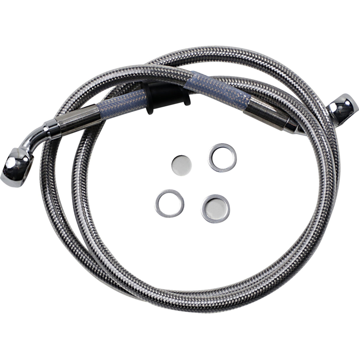 Drag Specialties Stainless Steel Brake Line Kit Front (Upper) For Harley Softail Slim 2018-2021