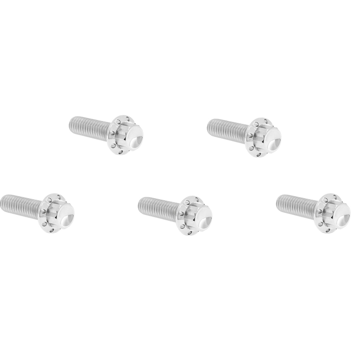 Arlen Ness Derby Cover 12-Point Titanium Bolt Kit Polished - 300-938 For Harley Motorcycles 2007-2026