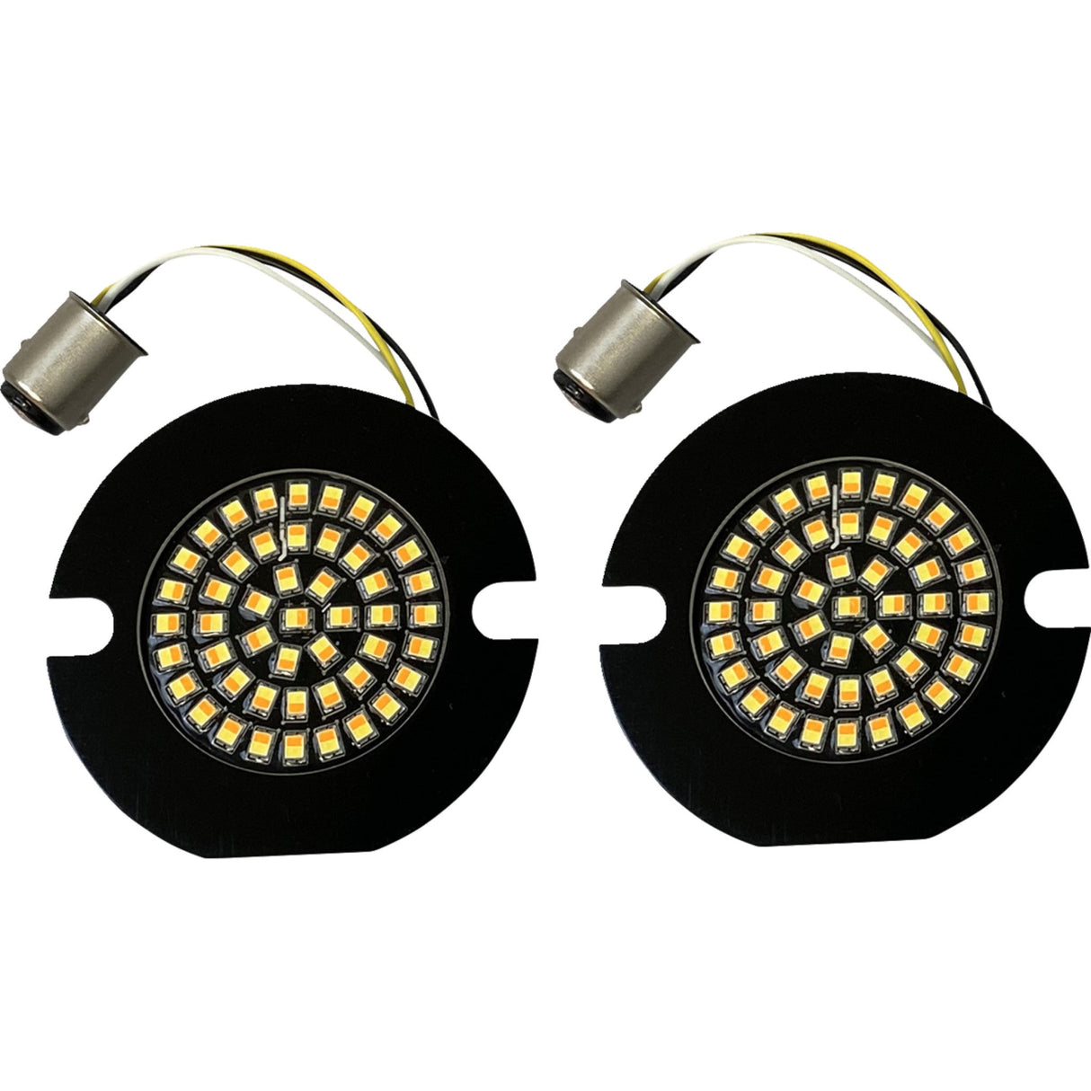 Custom Dynamics Genesis® 4 Amber White LED Turn Signal Inserts - GEN-4-AW-1157T For Harley Touring 1989-2023