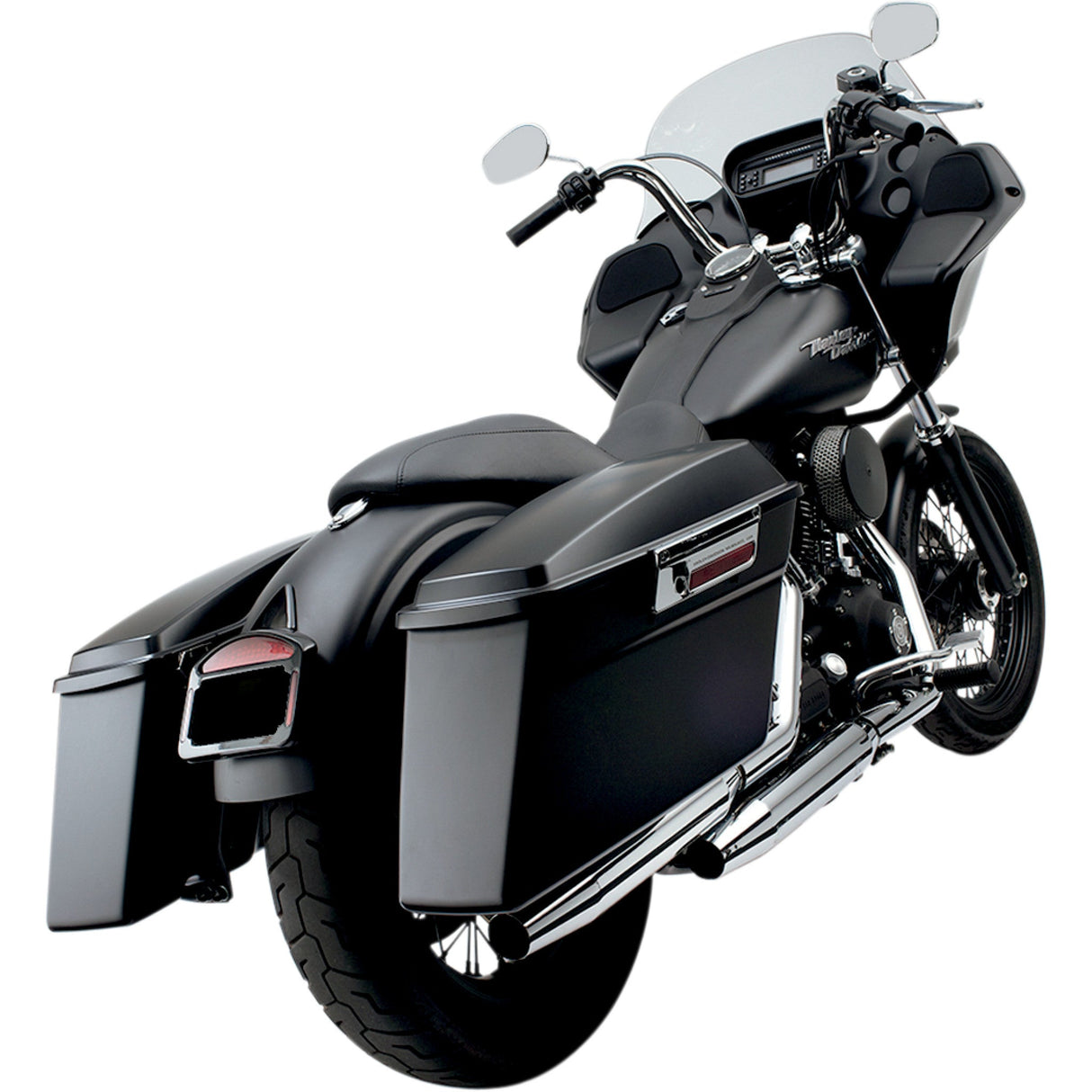 CYCLE VISIONS 3501-0626 CV7400B Saddlebag Mount for Dyna Models Bagger Tail - Black - FXD '06-'17