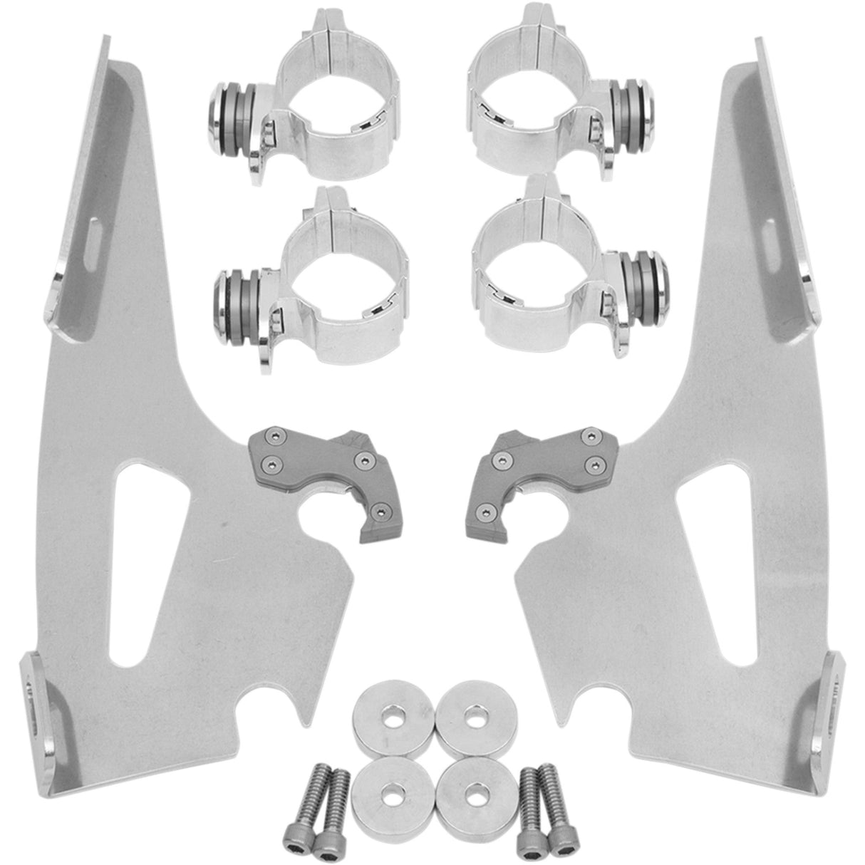 MEMPHIS SHADES 2321-0042 MEM8964 Fats/Slim Windshield Trigger-Lock Complete Mount Kit Fats/Slim Trigger Lock Mounting Kit - Wide