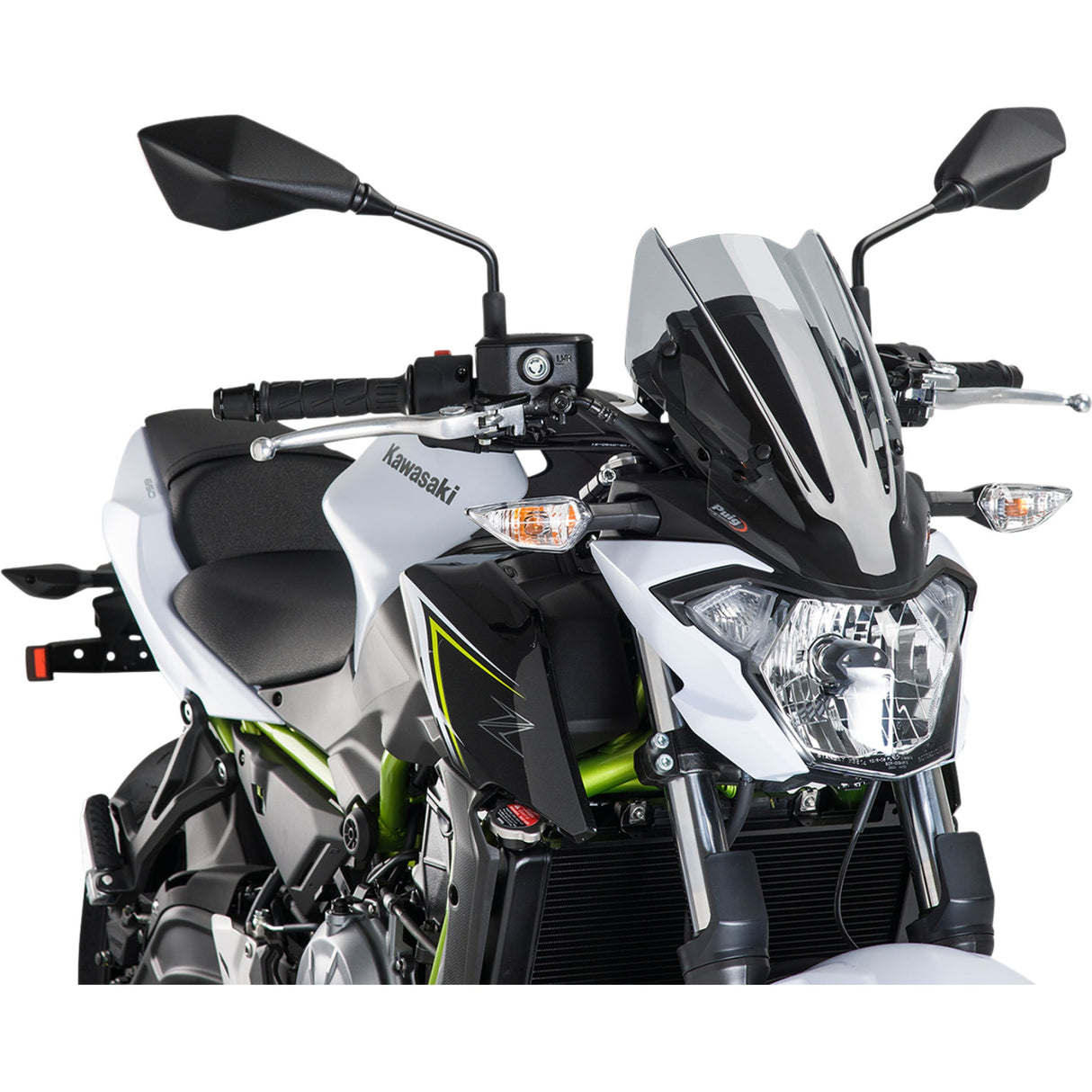 PUIG HI-TECH PARTS 2301-2729 9588H New Generation Windscreen 13-3/8" - smoke - kawasaki