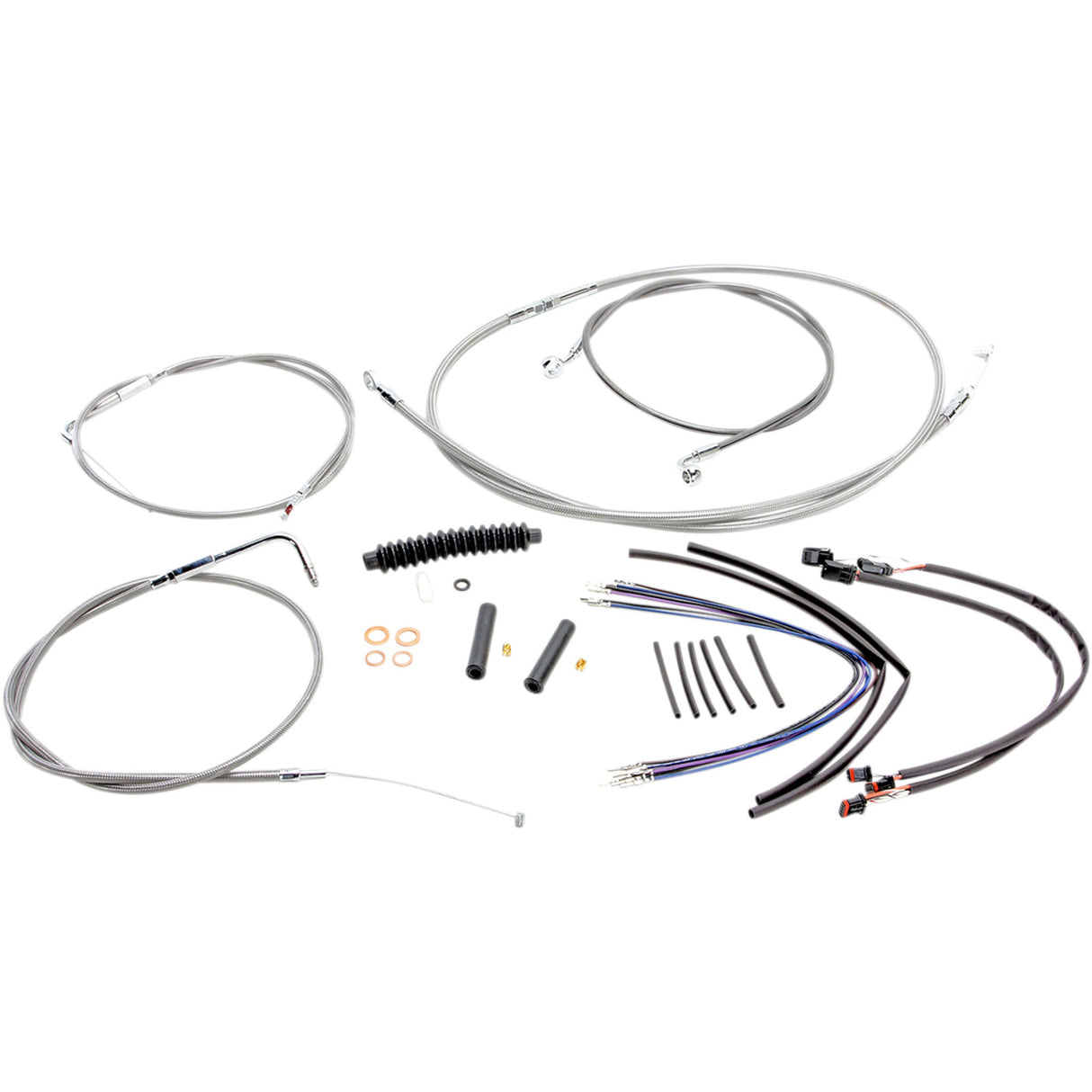 Magnum Shielding Cable Kit - 589271 For Harley Softail 2011-2014