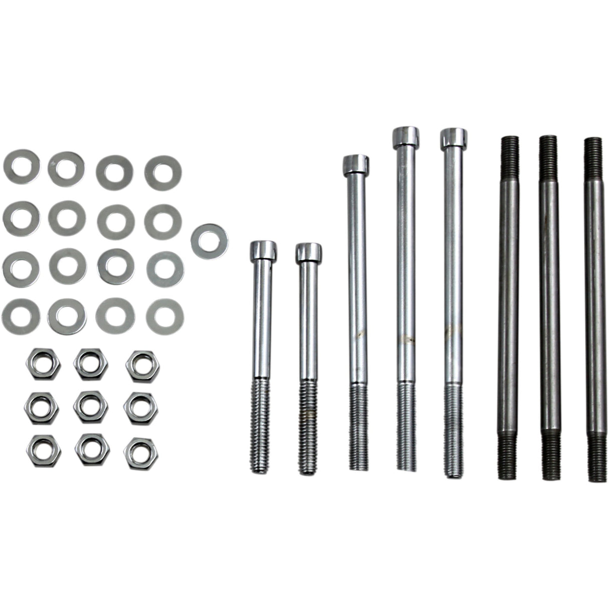 GARDNER-WESTCOTT DS-175029 P-80-57 Motor Case Set Bolt Kit - Motor Case - Socket-Head - Chrome - Big Twin