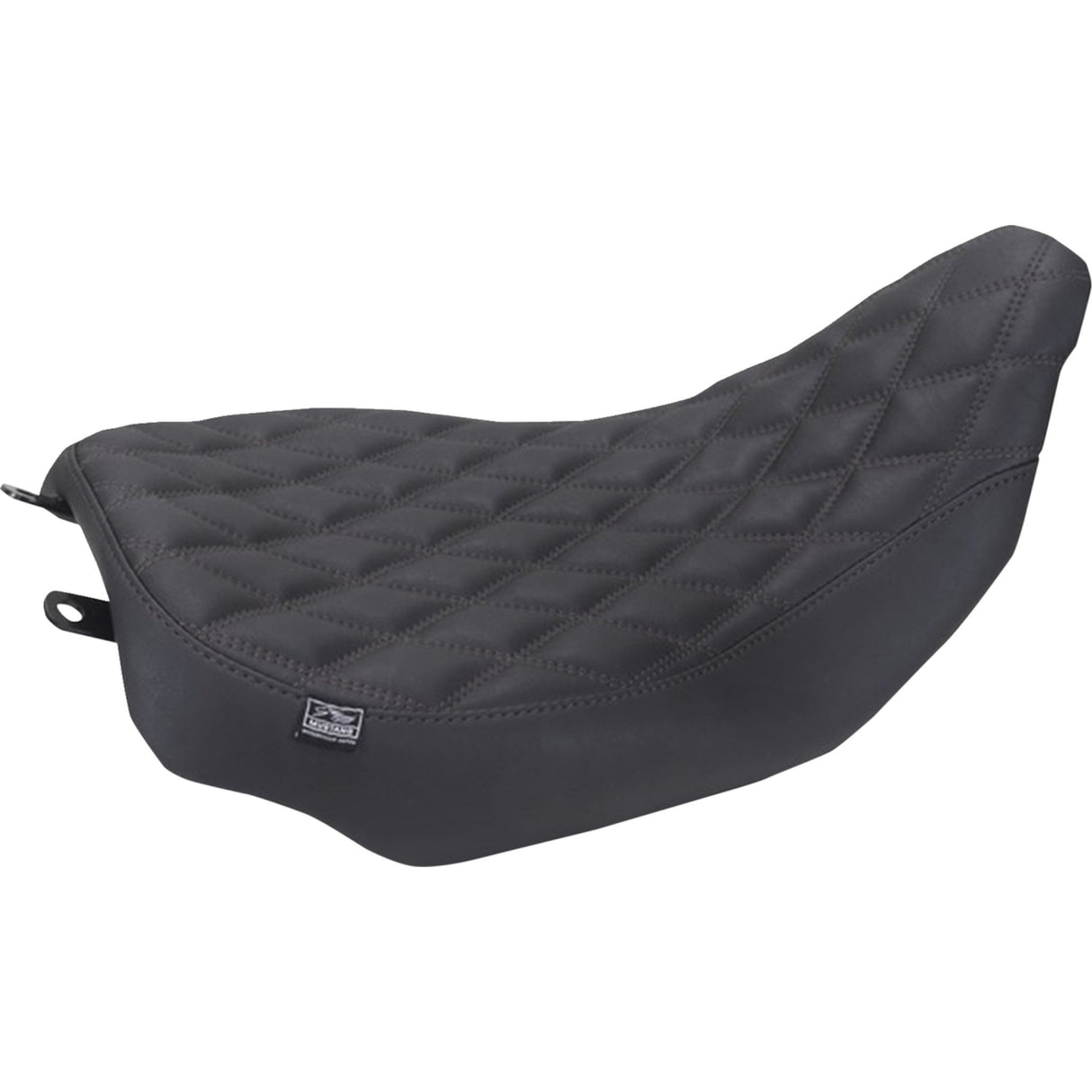 Mustang Runaround™ Solo Seat Double Diamond Black Stitch - 88020 For Harley Touring 2023-2026