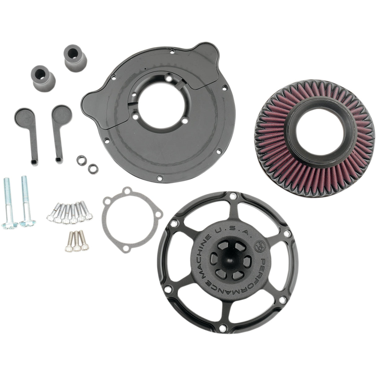 Performance Machine Max HP Air Cleaner - 0206-2078-SMB For Harley Motorcycles 1993-2017