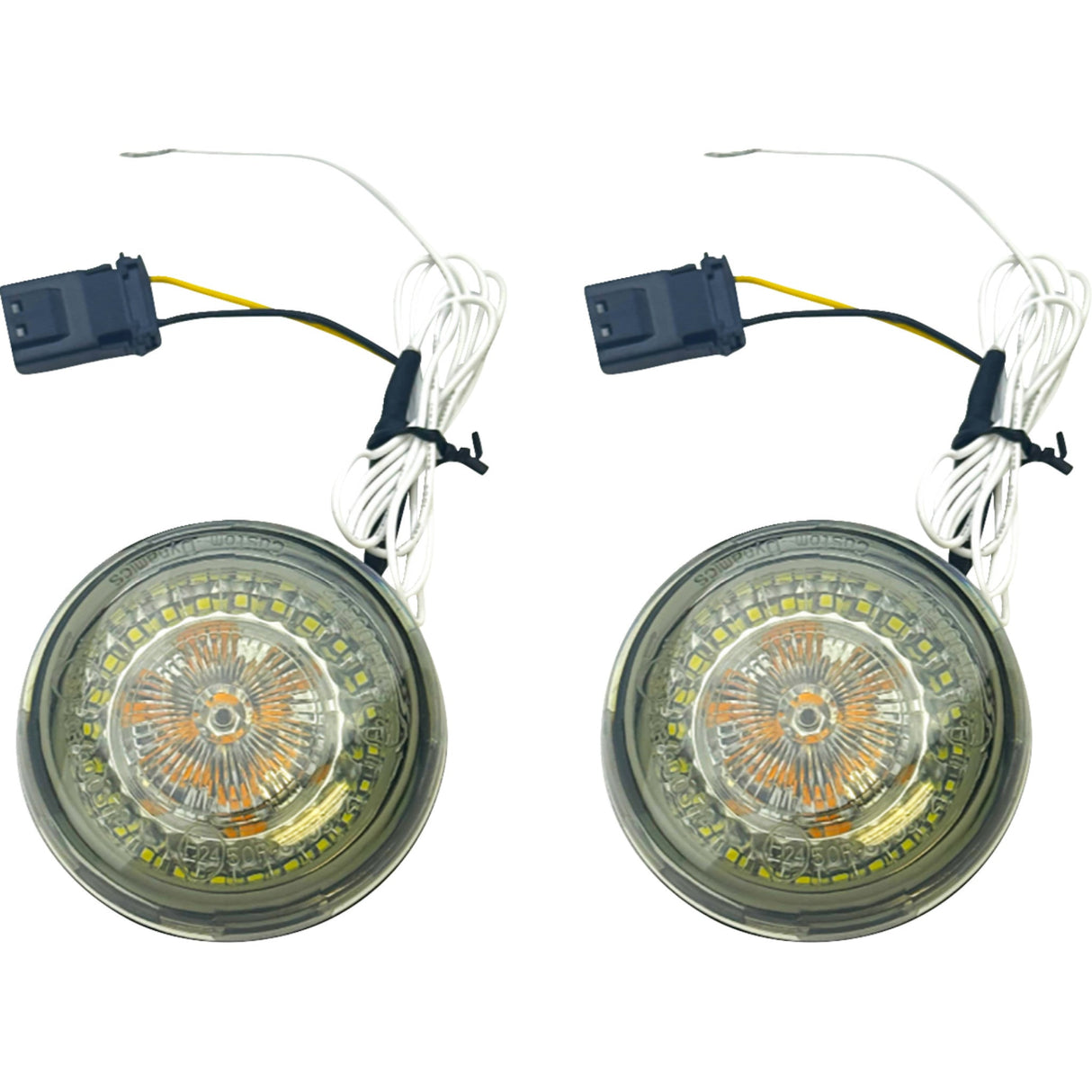 CUSTOM DYNAMICS 2020-1793 PB-AW-ECE-JAE ProBEAM® Amber/White Dynamic Ringz™ - ProBEAM® Dynamic Ringz™ Turn Signals - HDI JAE