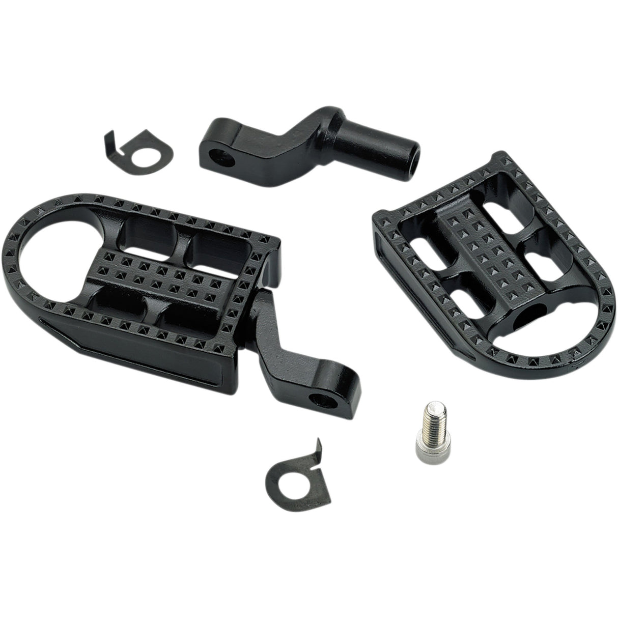 Biltwell Mushman Footpegs Step Black Electroplated - 7002-201-02 For Harley 2007-2022