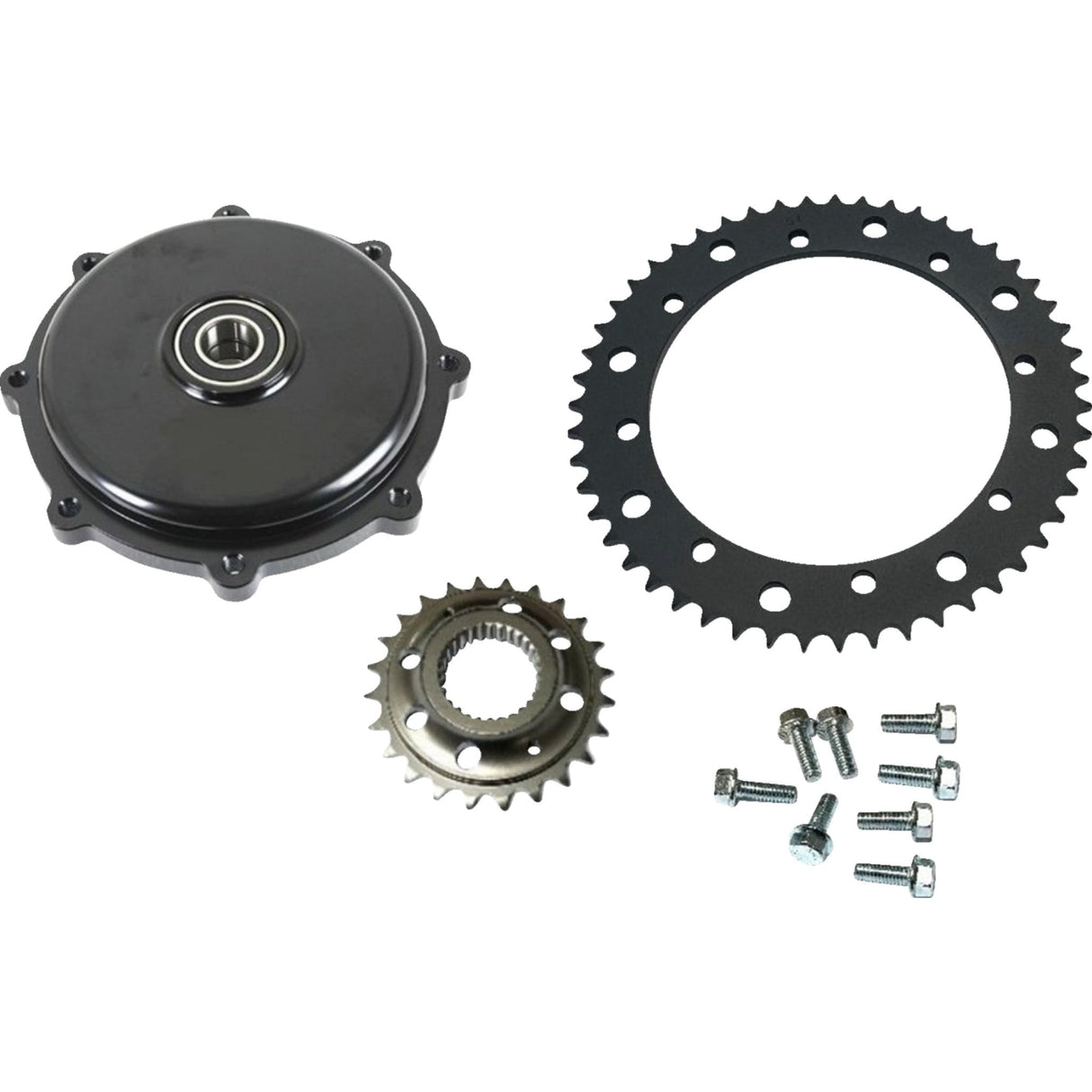 DRAG SPECIALTIES 1210-2665 Conversion Sprocket Kit black - m8 touring