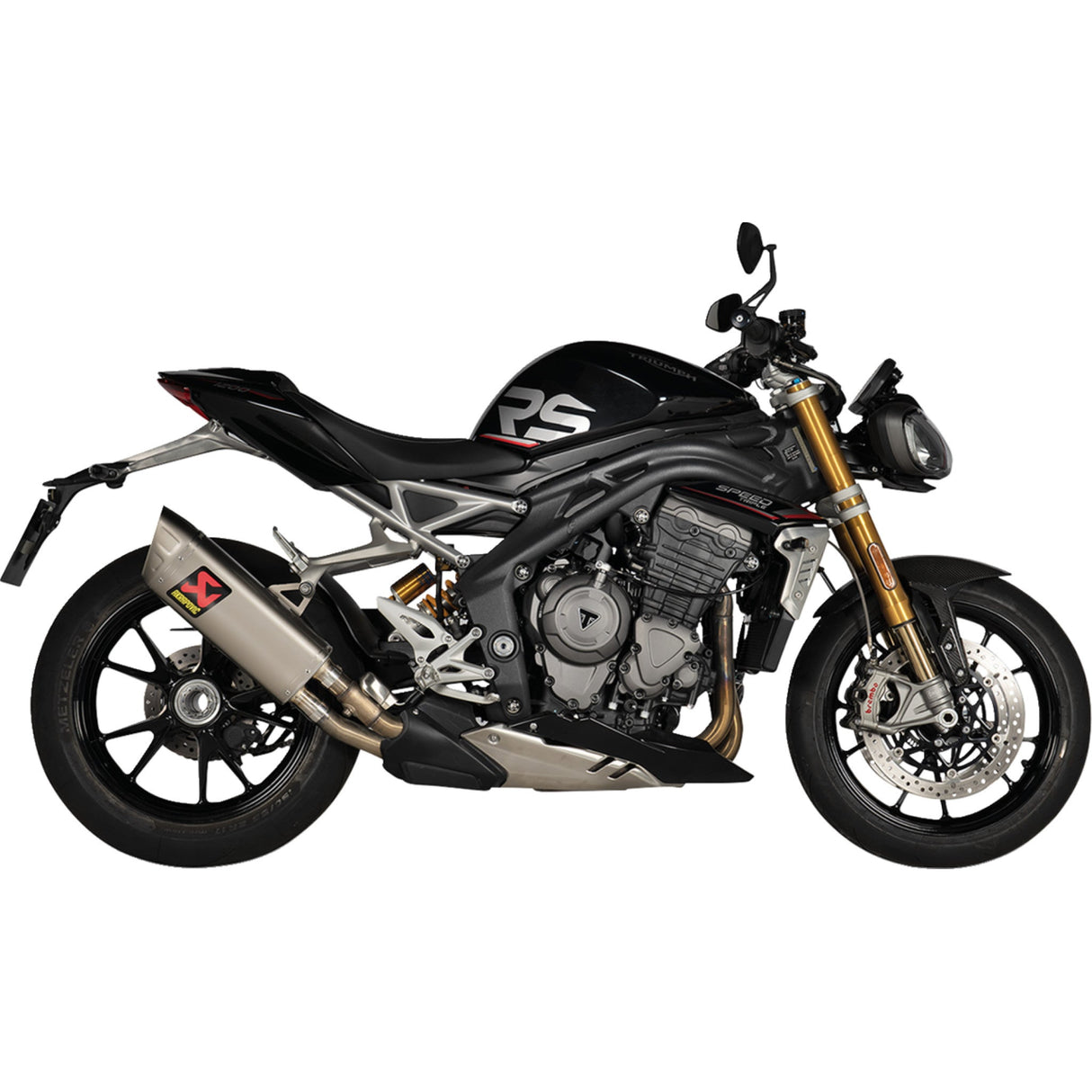 Akrapovic Slip-On Line Muffler - S-T12SO5-HAPXLT Triumph Speed Triple 1200 2021-2024