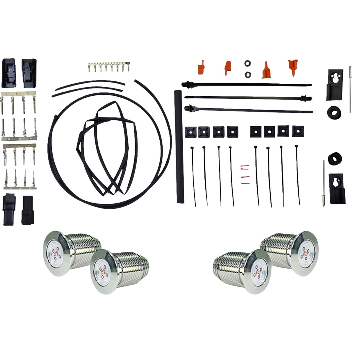 PAUL YAFFE BAGGER NATION 2020-2178 PYO:BB-TB-C Bag Bolts Taillight Kit with Thunder Bolts - Run/Brake/Turn - Black