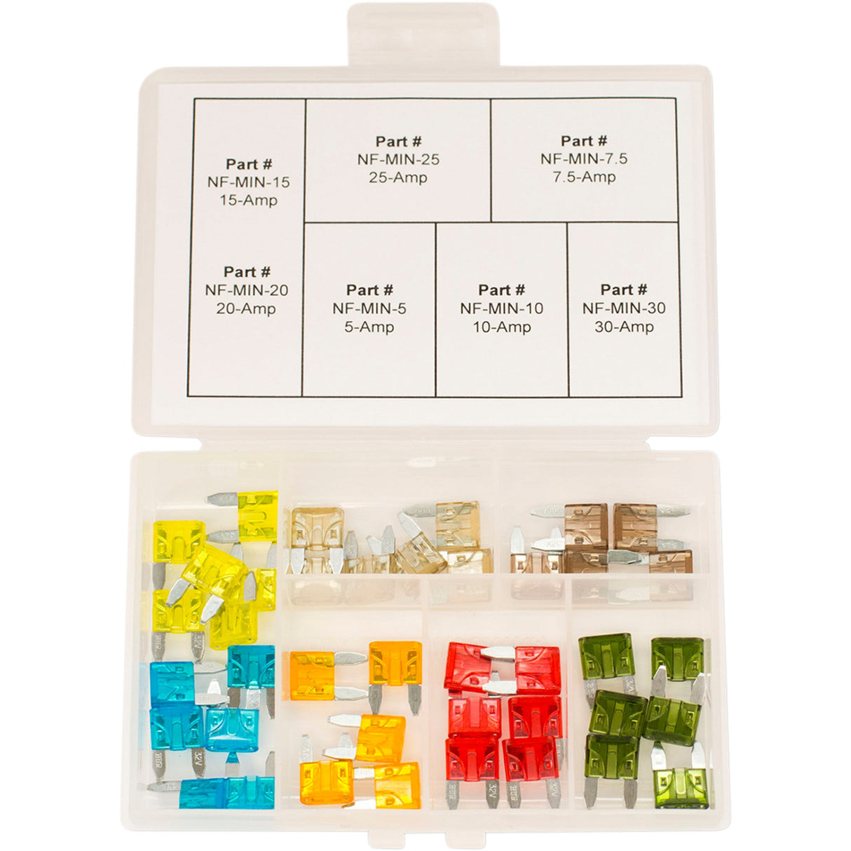 NAMZ 2130-0231 NF-MIN-KIT Assorted Fuse Kit Mini Fuse Kit - 40PC