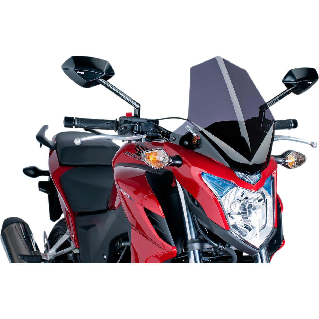 PUIG HI-TECH PARTS 2301-2497 6437F Naked New Generation Windshield New Generation Windscreen - 14-3/8" - Dark Smoke - CB500F