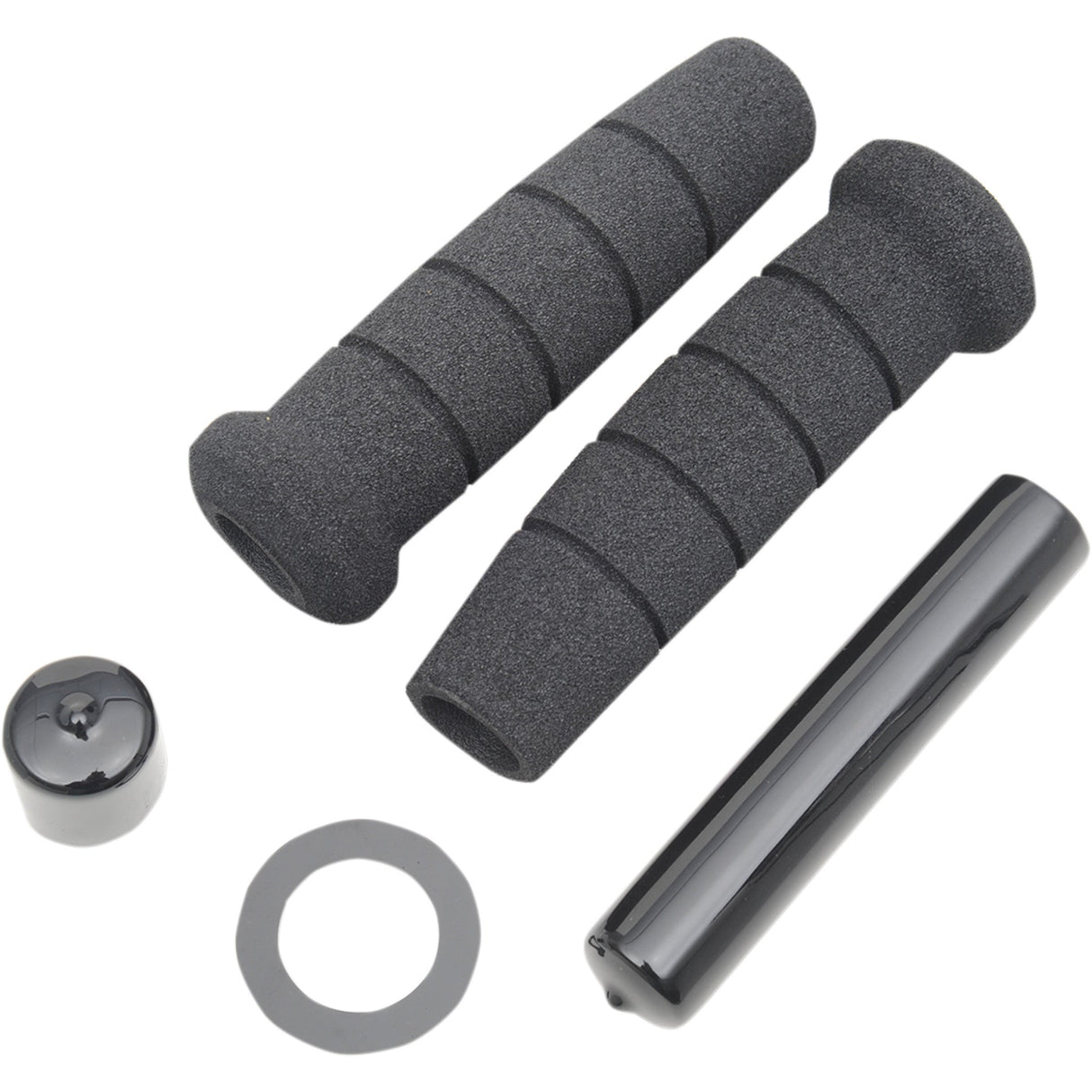 JOHAR 0630-0357 JO1104 Superbike Grips Grips - Superbike - 7/8" - Black