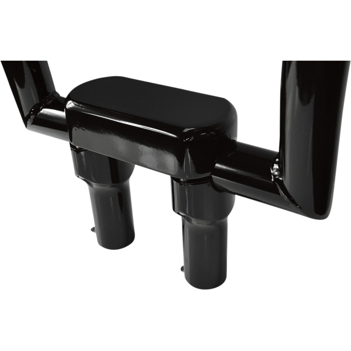 LA CHOPPERS 0602-0627 LA-7446-04B Hefty Handlebar Riser & Top Clamp Kit - Risers - Hefty - Top - 4" - Black
